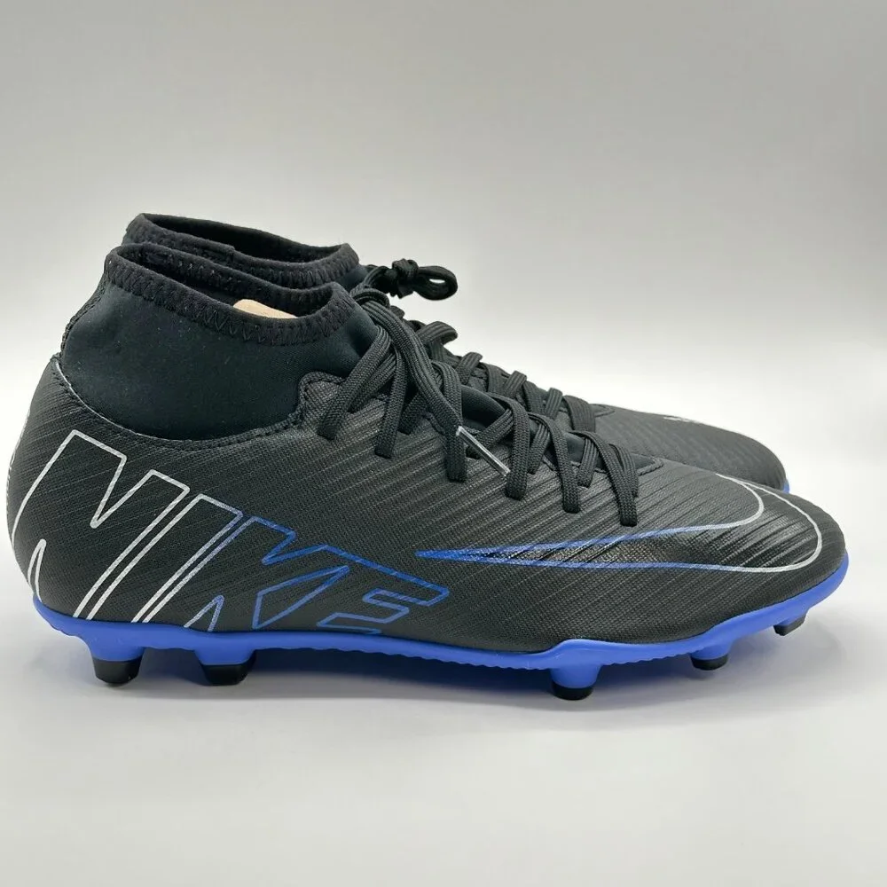 Men's Nike Mercurial Superfly 9 Club Soccer Shoes DJ5961-040 Black Royal Sz 7.5 - Picture 3 of 11